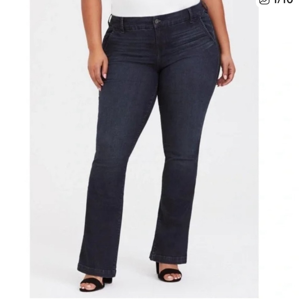 TORRID Jeans Trio Fit Slim Boot Limitless‎ Stretch Size 22 Tall Long High Waist